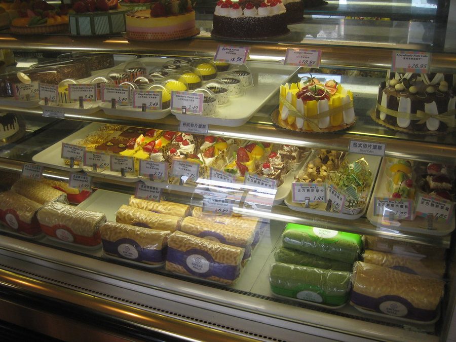 Vitrine refrigerada de padaria